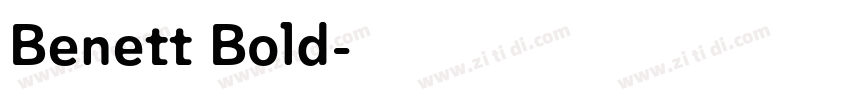Benett Bold字体转换